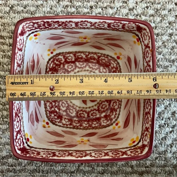 TWO Temp-Tations by Tara Old World Cranberry Red Serving Bowls - Picture 14 of 16